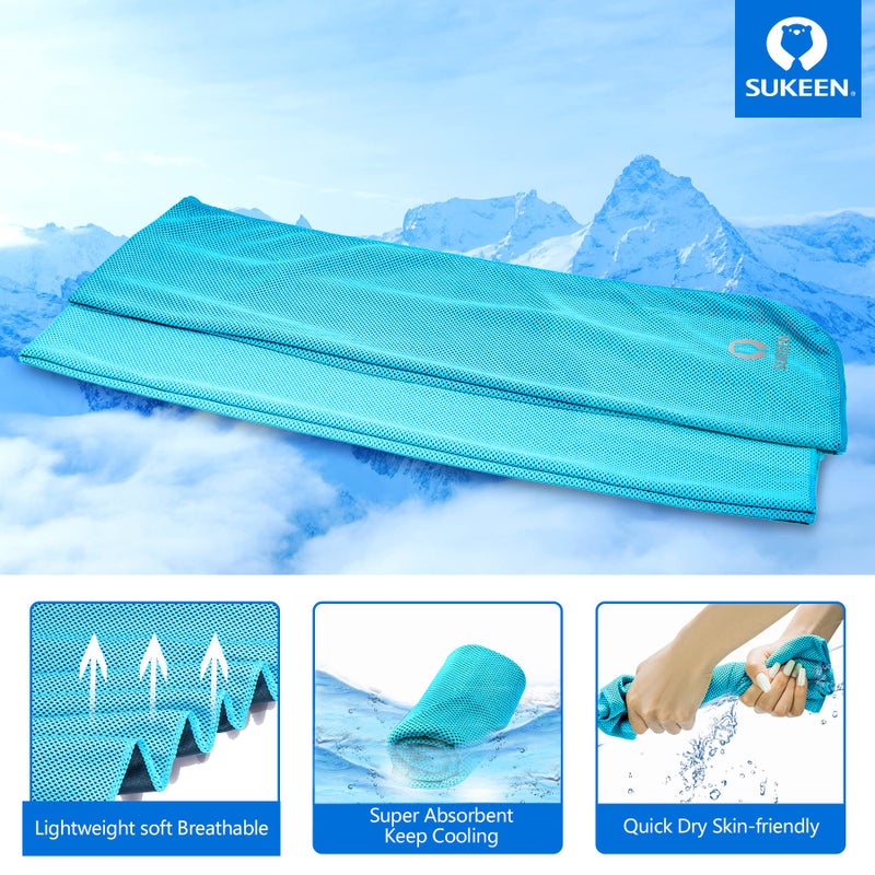 Sukeen Cooling Towels(40"x12") for Neck & Head, Soft Breathable Chilly Towel for Yoga, Golf, Gym, Camping, Running, Workout & More Activities - Image 3